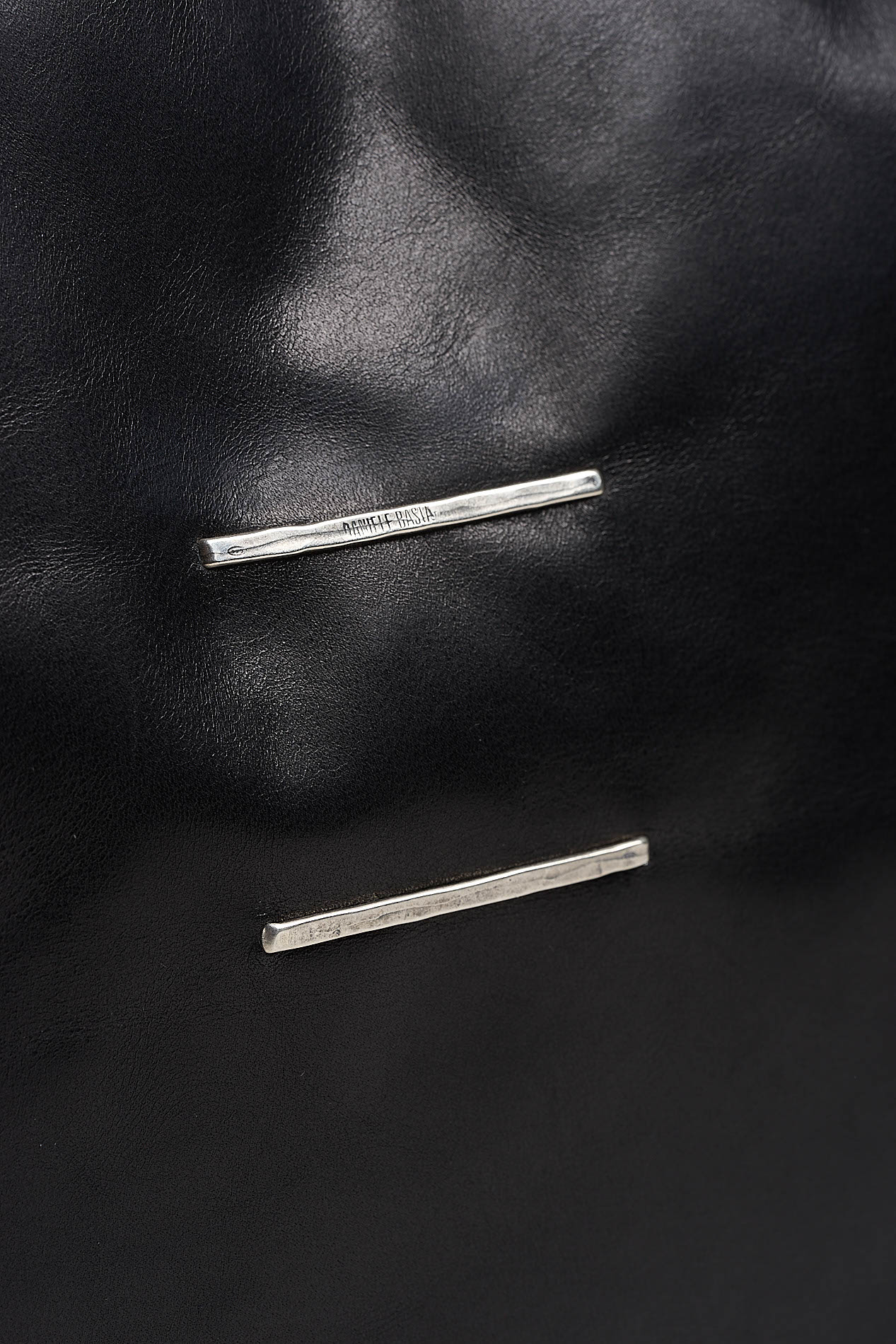 daniele basta leather and silver bags - DETAIL